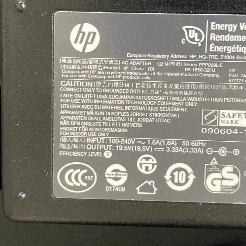 Genuine HP Laptop Charger AC Power Adapter 677774-001 693711-001 19.5V 3.33A 65W